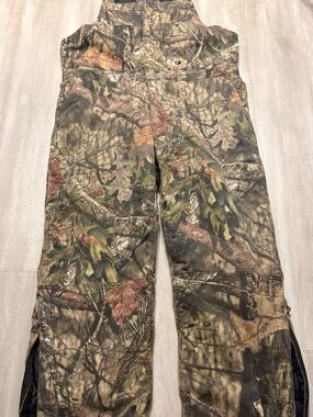 Mossy Oak Realtree Camo Kids Overalls in Brown and Green